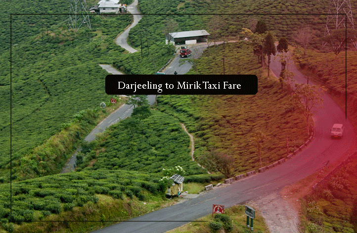 What is the cost of taxi fare from Darjeeling to Mirik?